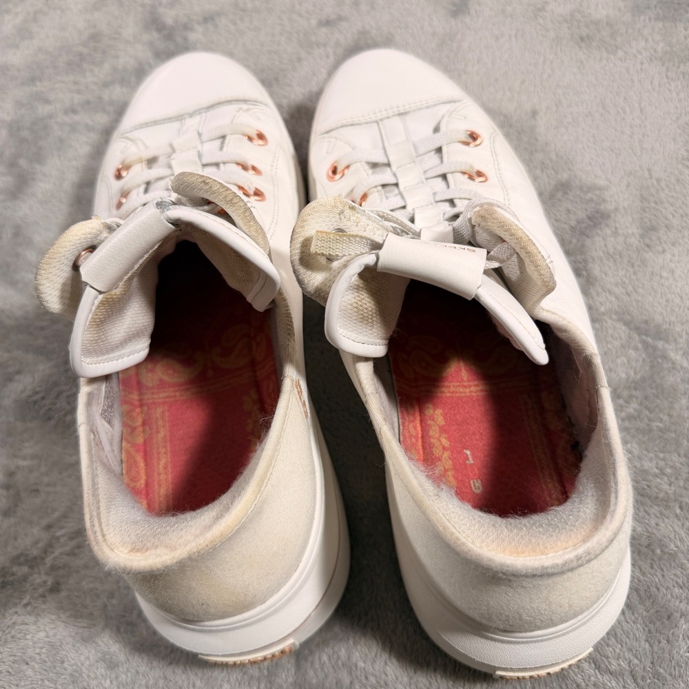 Skechers Snoop Dogg Sneakers Women 10 White Slip-ins Snoop One Double G Leather - Picture 6 of 10